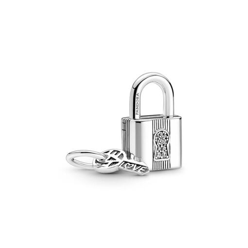CHARM PENDENTE CADEADO E CHAVE PANDORA