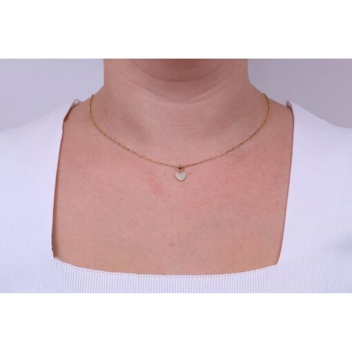 CHOKER COM CORAÇÃO CRAVEJADO
