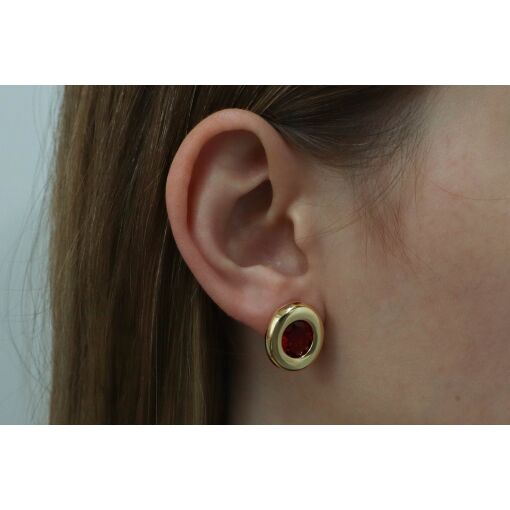 BRINCO OVAL COM CRISTAL