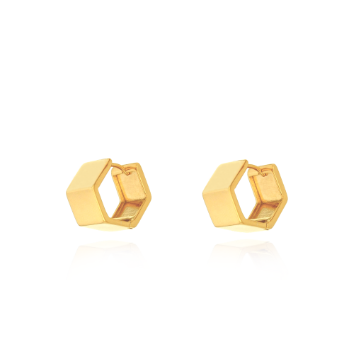 BRINCO ARGOLA HEXAGONAL