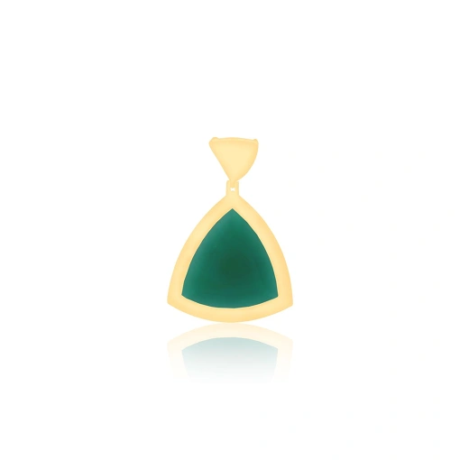 PINGENTE TRIANGULAR DE CRISTAL