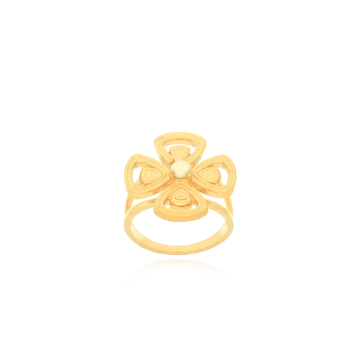 ANEL DE FLOR COM PÉROLA