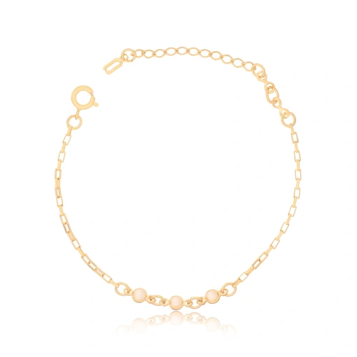 PULSEIRA COM 3 PÉROLAS