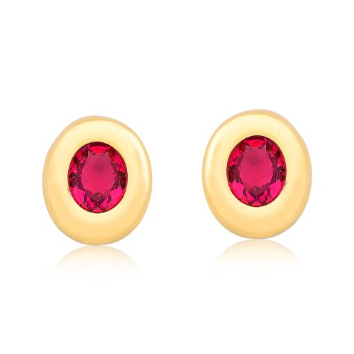 BRINCO OVAL COM CRISTAL