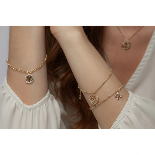 PULSEIRA COM CORAÇÃO ÁRVORE DA VIDA