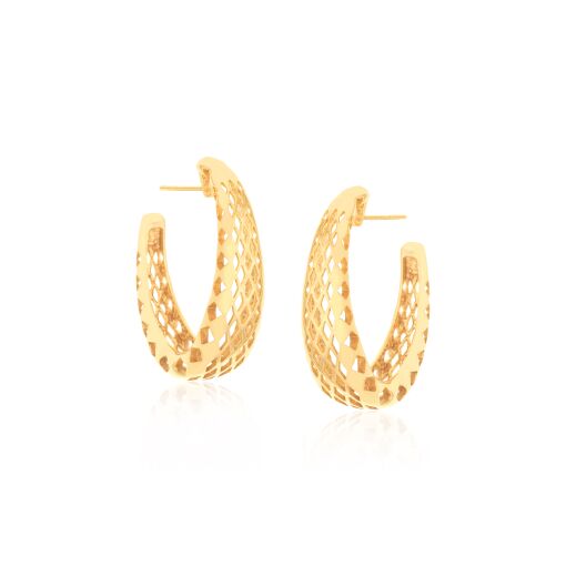 BRINCO ARGOLA OVAL VAZADA