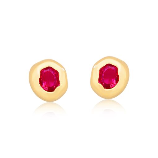 BRINCO OVAL IRREGULAR COM CRISTAL