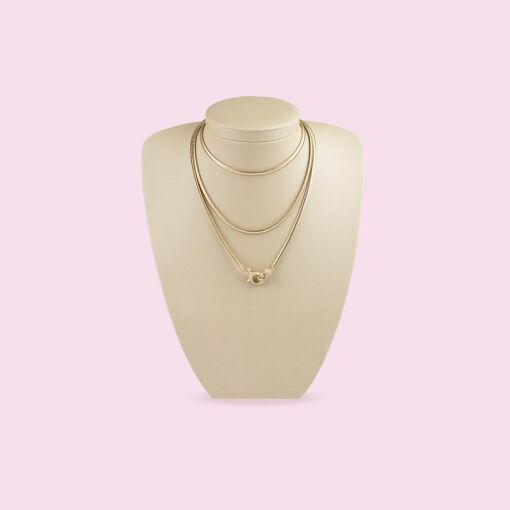 EXPOSITOR BUSTO DIAMANTE FACTO DOURADO