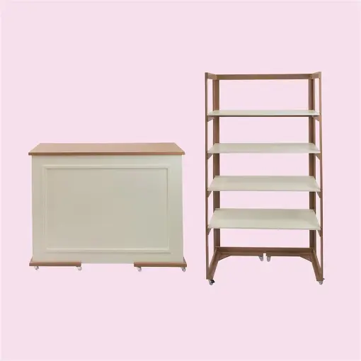 KIT BALCÃO E PRATELEIRAS STORE IN STORE ESMALTE AREIA