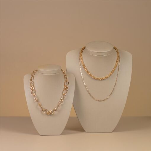 EXPOSITOR BUSTO DIAMANTE FACTO DOURADO