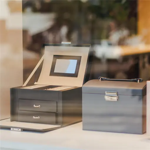 PORTA-JOIAS EXCLUSIVE PREMIUM COM ALÇA CINZA