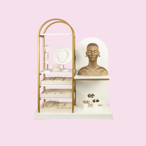 VITRINE MÓVEL  START STORE COM EXPOSITORES LUNA+ SKIN TONS MÉDIO