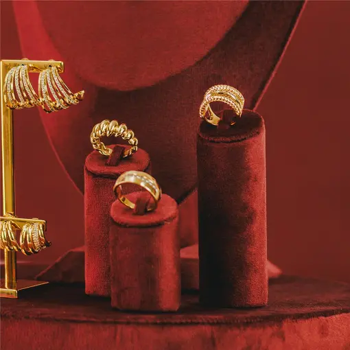 EXPOSITOR PARA TRIO DE ANÉIS REDONDO COLORS