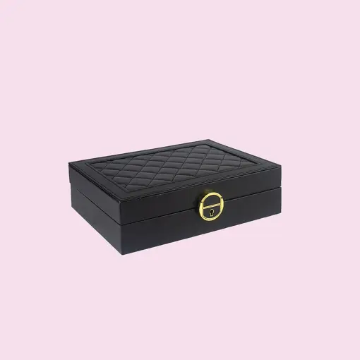 PORTA JOIAS EXCLUSIVE PRETO SIMPLES