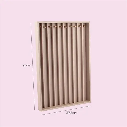 BANDEJA 10 ESPAÇOS PARA CORRENTE FACTO ROSÉ 25X37,5CM