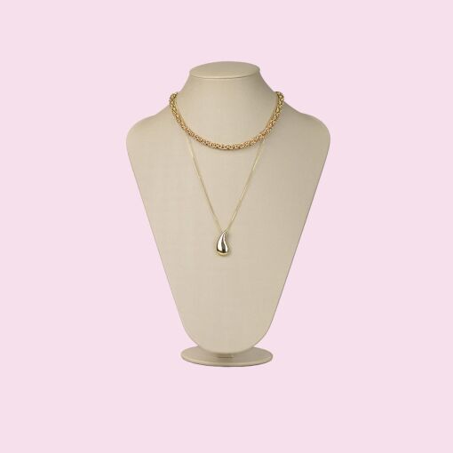 EXPOSITOR BUSTO LONGO FACTO DOURADO