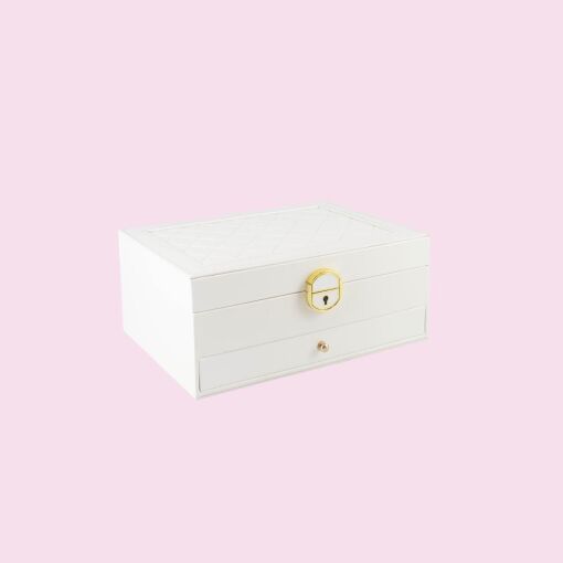 PORTA JOIAS EXCLUSIVE DUPLO OFF WHITE