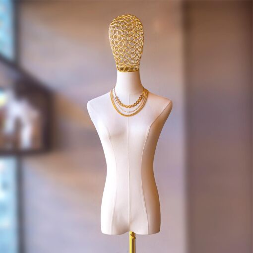 MANEQUIM SEM BRAÇOS PARA EXPOSIÇÃO DE JOIAS, ROUPAS E ACESSORIOS