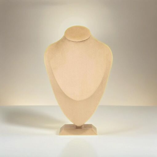 EXPOSITOR BUSTO NAVETE SUEDE CAMEL