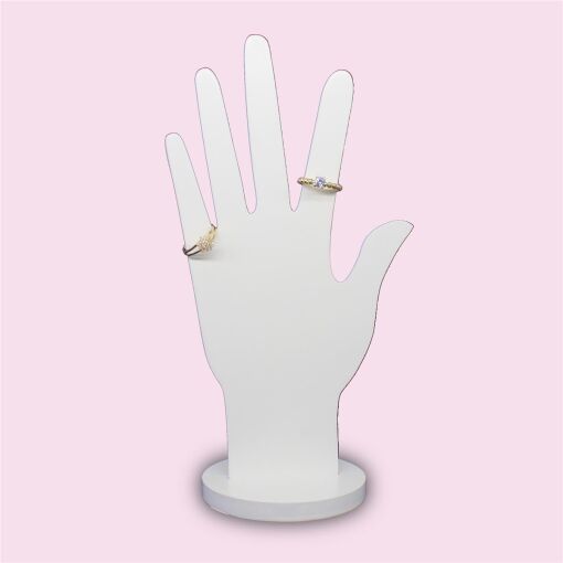 EXPOSITOR LAQUEADO PARA ANÉIS E PULSEIRAS MÃO