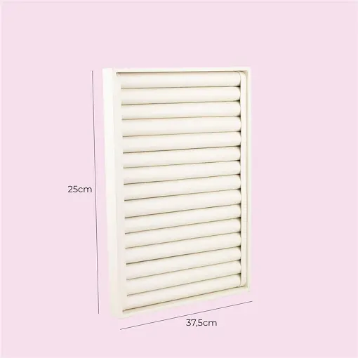 BANDEJA ANEL ROLETE FACTO OFF WHITE 25X37,5X3CM