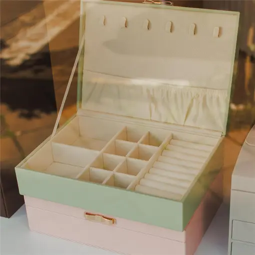 PORTA JOIAS EXCLUSIVE PREMIUM PISTACHE