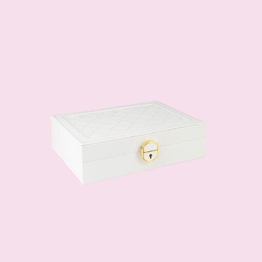 PORTA JOIAS EXCLUSIVE OFF WHITE SIMPLES