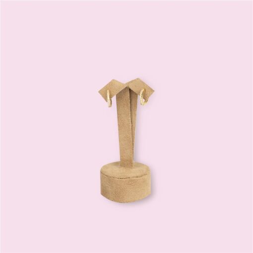EXPOSITOR COQUEIRO PARA BRINCOS SUEDE CAMEL
