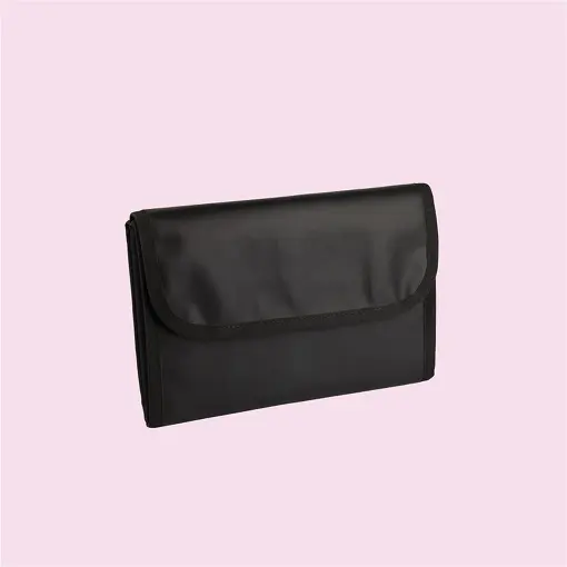 PASTA PARA ANEL 3 TIRAS NAPA PRETA 60X24 INTERNO SUEDE ROXO