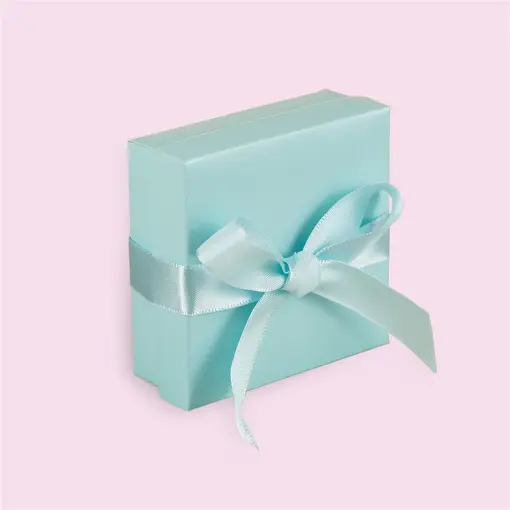 CAIXA PARA JOIAS CONJUNTO 08X08CM COM 10 UNIDADES TIFFANY