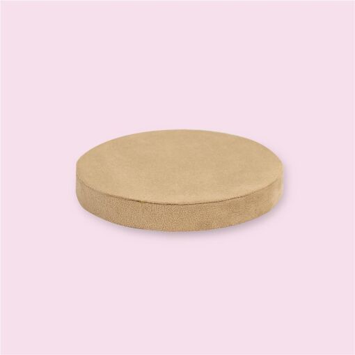 BASE REDONDA SUEDE CAMEL 15CM
