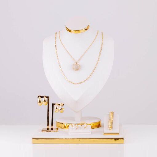 KIT PARA JOIAS LUXO 5 PEÇAS