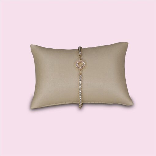 ALMOFADINHA PARA PULSEIRAS FACTO DOURADO 08X12CM