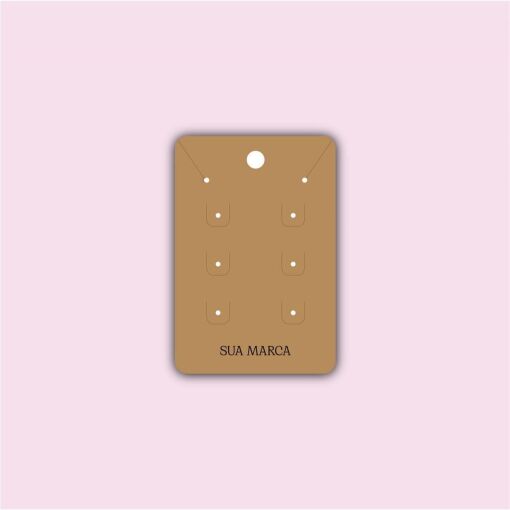 CARTELA PERSONALIZADA PARA CONJUNTO E BRINCO COM 300 UNIDADES
