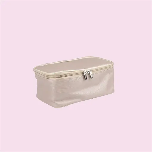 NECESSAIRE ELEGANCE RIGIDA EM LINHO