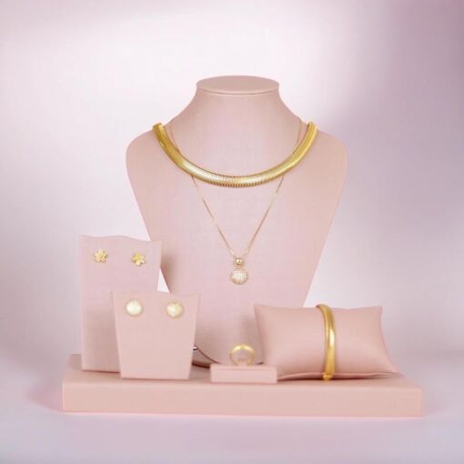 KIT EXPOSITOR PARA JOIAS FACTO ROSÉ 6 PEÇAS