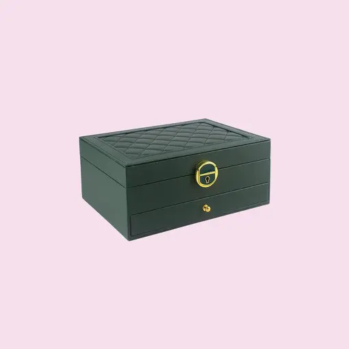 PORTA JOIAS EXCLUSIVE DUPLO VERDE
