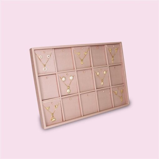 BANDEJA FACTO ROSÉ COM 15 CARTELAS PARA CONJUNTOS 25X37,5CM