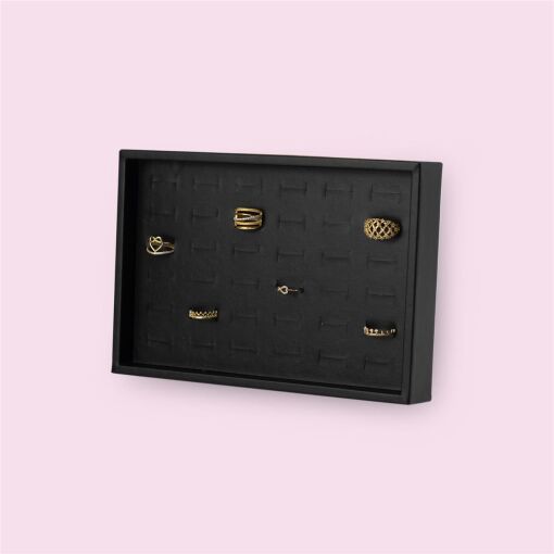 BANDEJA 16X23 ANEL CORTE H NAPA PRETA