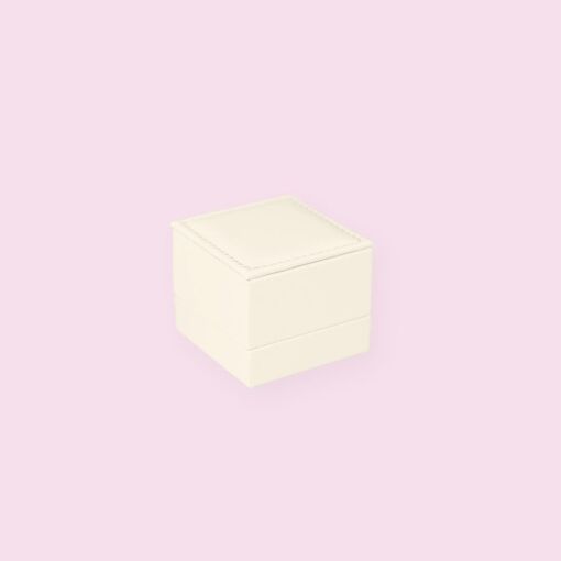 ESTOJO ALIANÇA  P OFF WHITE PARA JOIAS ELEGANCE