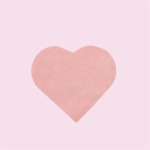 FLANELA MÁGICA PARA LIMPEZA DE JOIAS ROSA CANDY 9X10CM CORAÇÃO