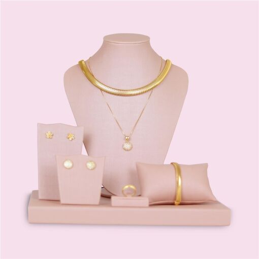 KIT EXPOSITOR PARA JOIAS FACTO ROSÉ 6 PEÇAS