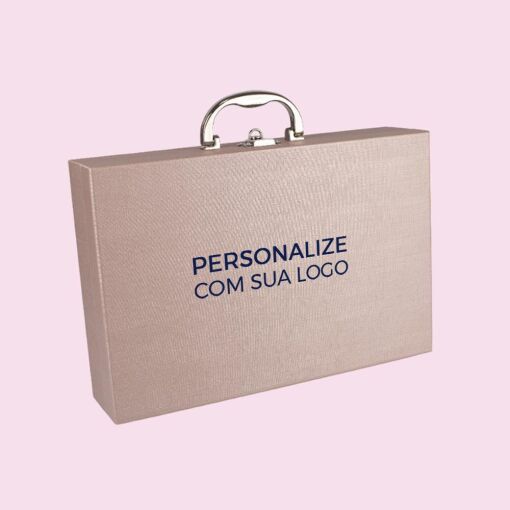 MALETA DUPLA REVENDEDORA PERSONALIZADA LINHO ROSÉ