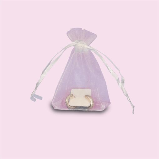 EMBALAGEM SAQUINHO ORGANZA 7X9CM COM 10 UNIDADES BRANCO