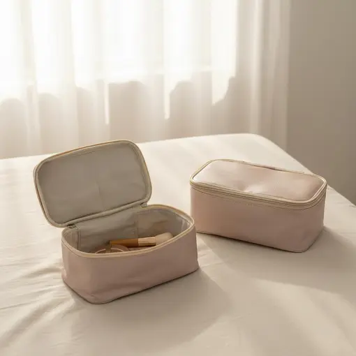 NECESSAIRE ELEGANCE MALEÁVEL EM LINHO