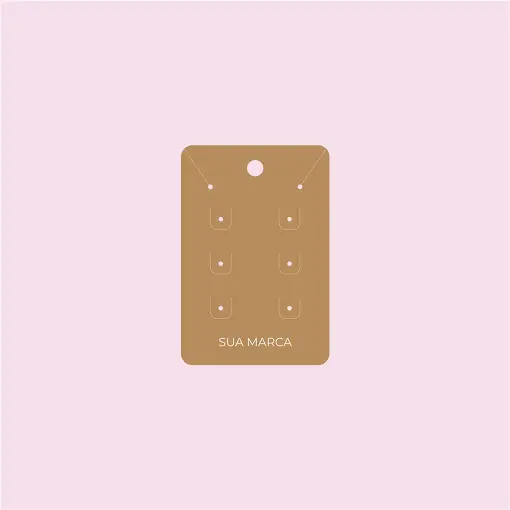 CARTELA PERSONALIZADA PARA CONJUNTO E BRINCO COM 300 UNIDADES