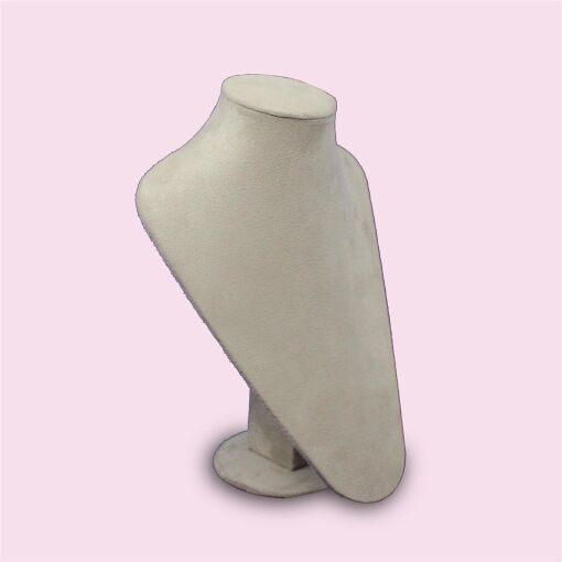 EXPOSITOR BUSTO LONGO SUEDE AREIA