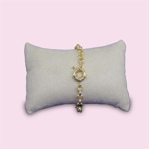ALMOFADINHA PARA PULSEIRAS SUEDE AREIA 08X12CM