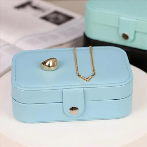 ESTOJO PORTA JOIAS EXCLUSIVE AZUL BEBE G