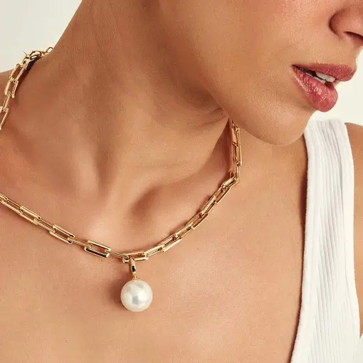 PINGENTE DE PÉROLA SHELL COM FECHO